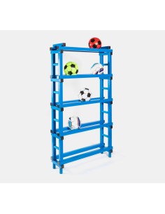 estantería para pelotas